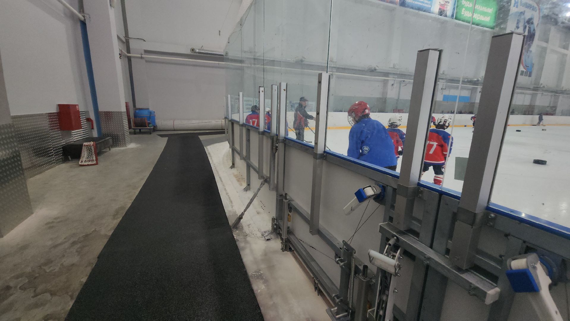 фск салют, ледовая арена, капитальный ремонт, разметка поля,