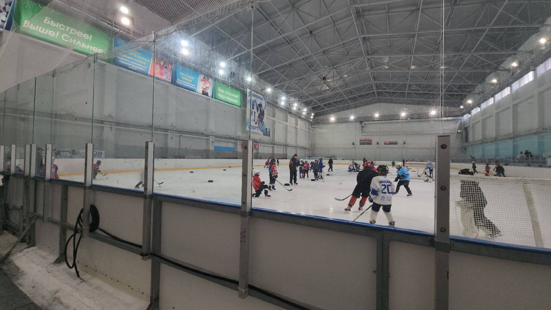 фск салют, ледовая арена, капитальный ремонт, разметка поля,