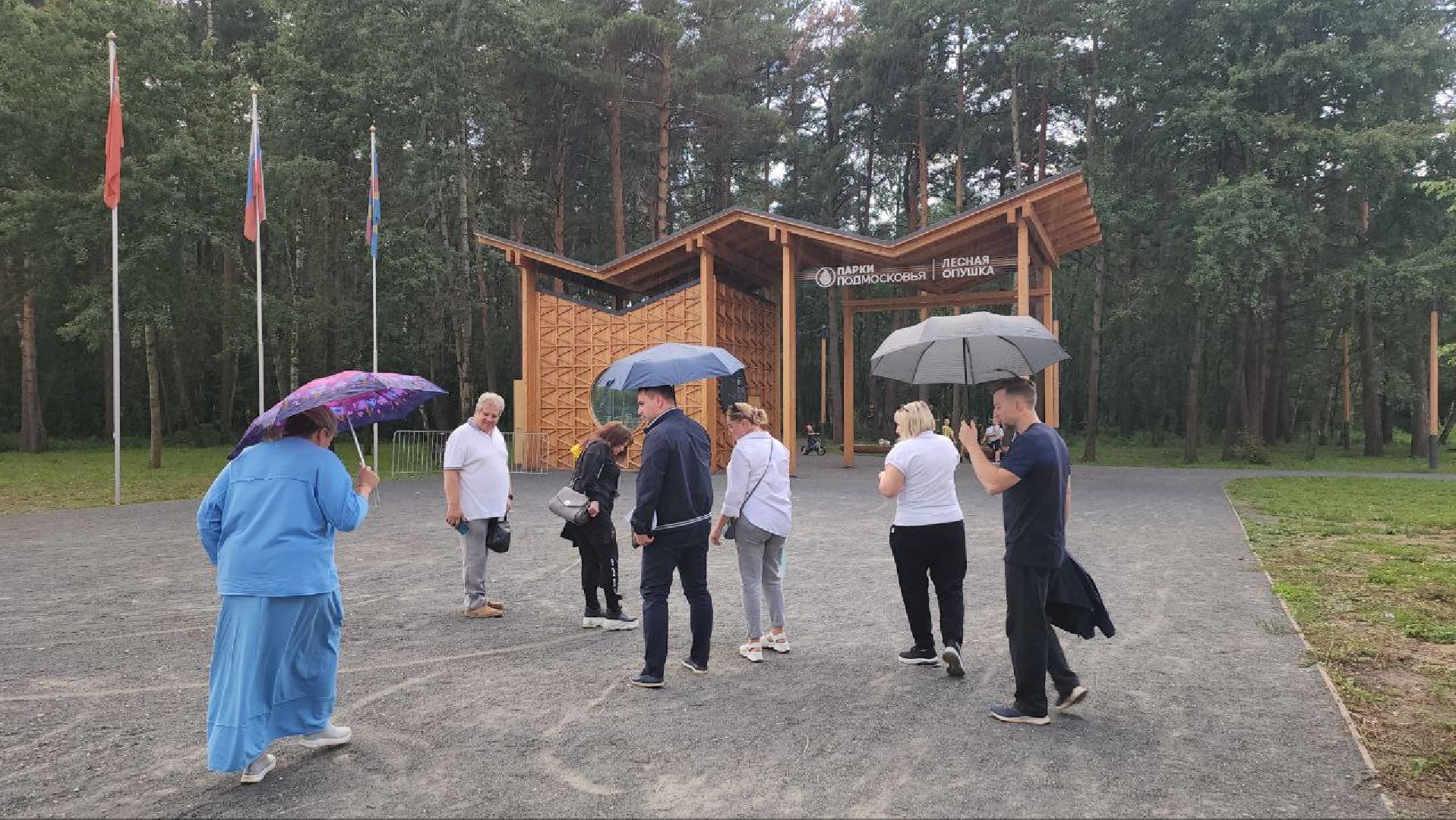 люберцы, глава администрации Люберец Владимир Волков, парк Лесная опушка, выездная администрация,