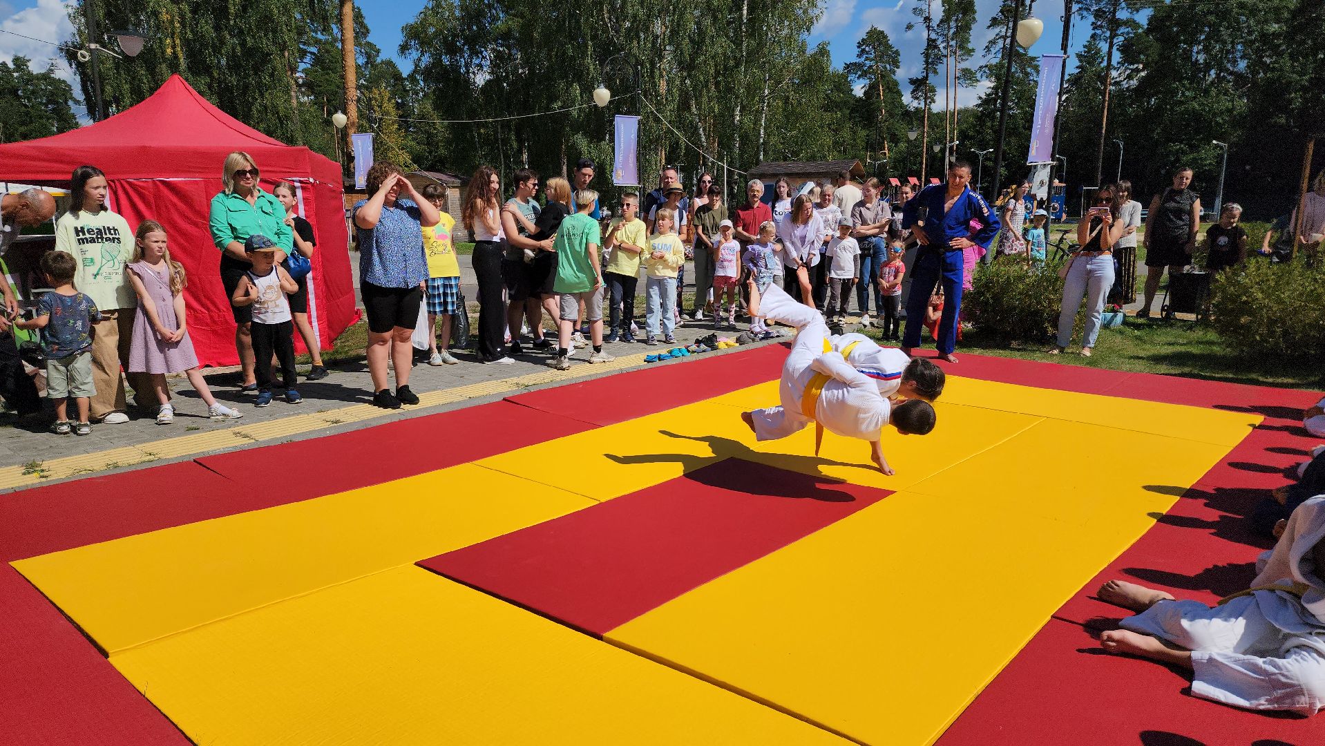 шатура, дзюдо, показательное вступление дзюдоистов, спорт шатура, культурная шатура,