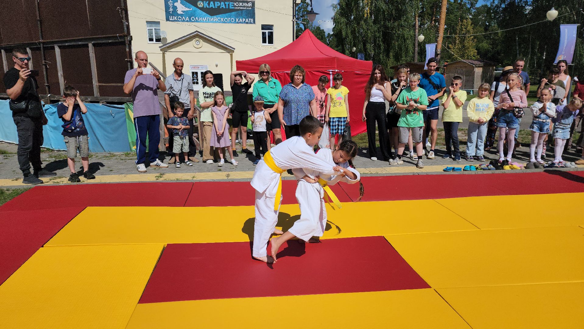 шатура, дзюдо, показательное вступление дзюдоистов, спорт шатура, культурная шатура,