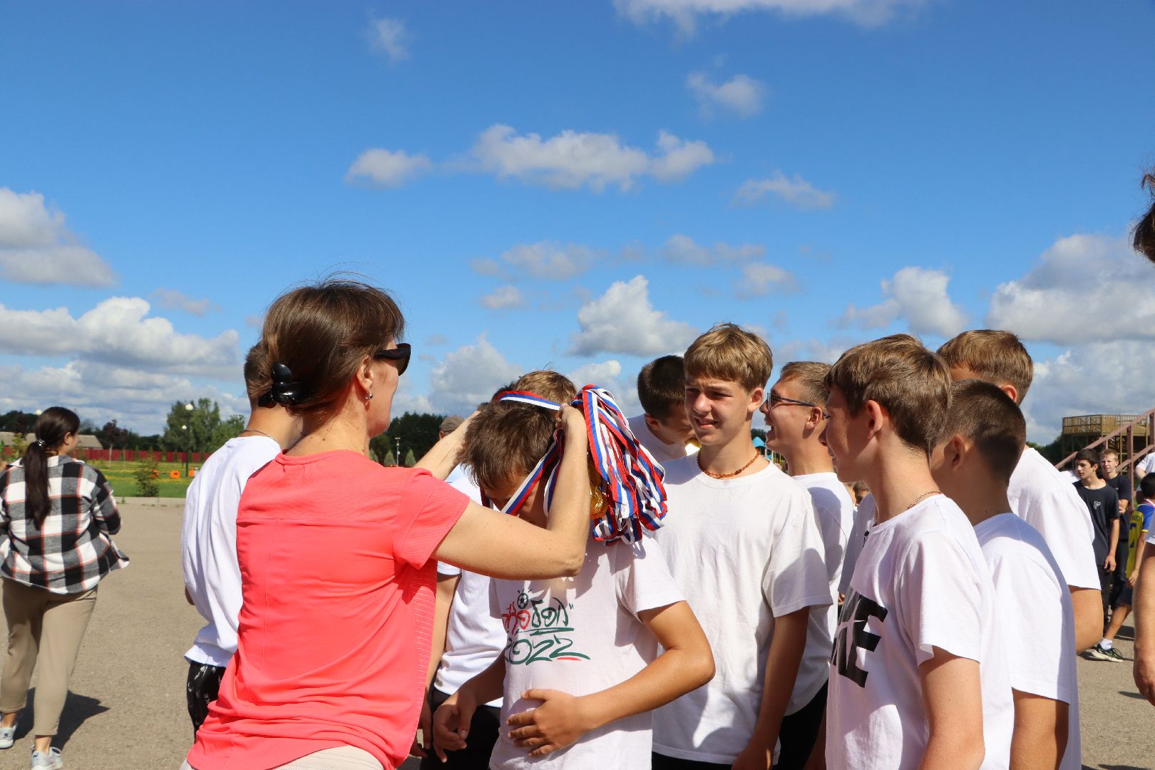 День физкультурника, парк Серебряный, Серебряные Пруды, зарядка,