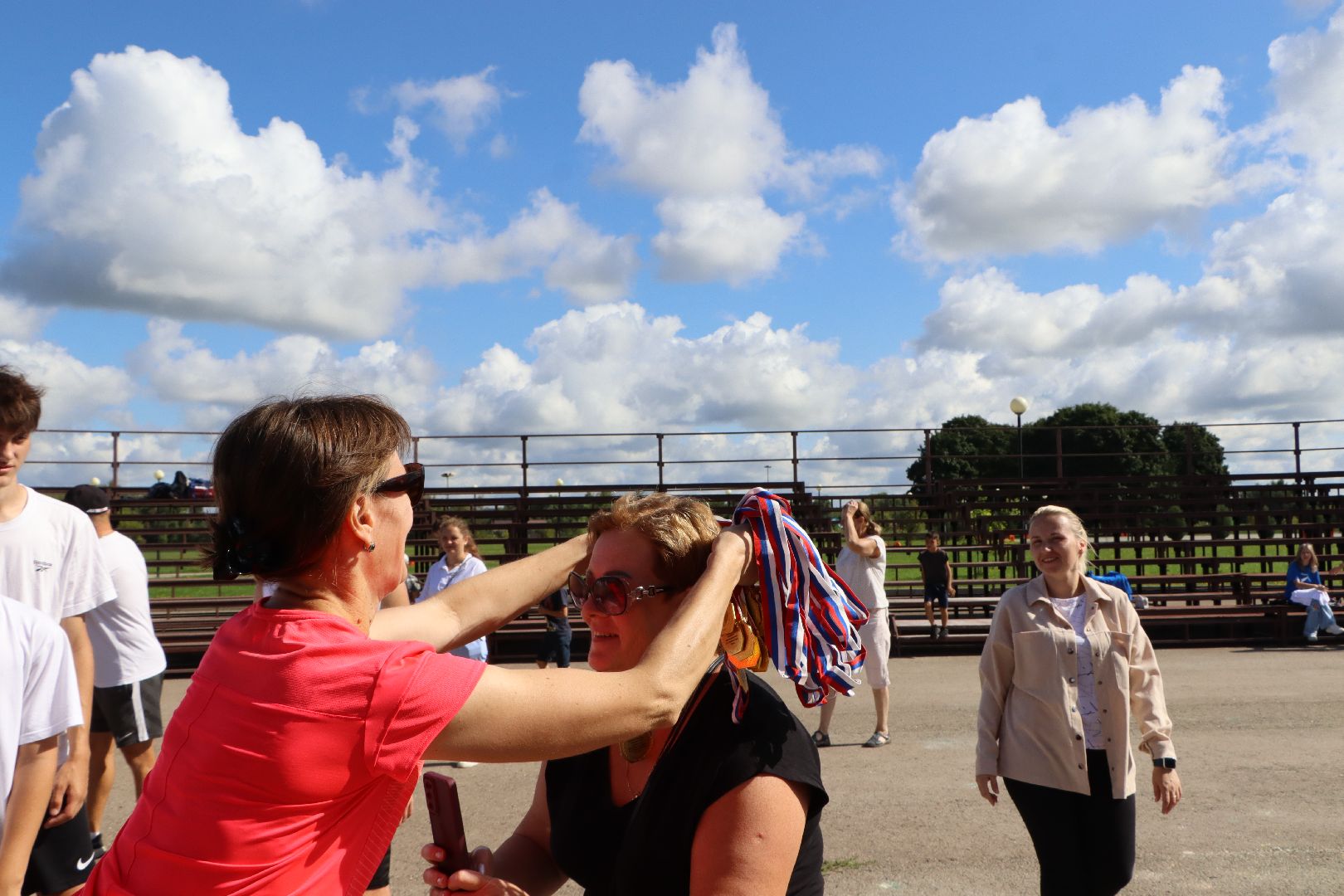 День физкультурника, парк Серебряный, Серебряные Пруды, зарядка,