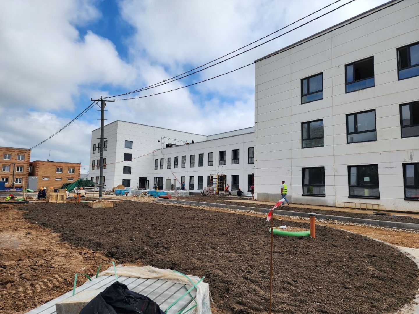 Солнечногорск, Строительство, Детский сад, Дети, работы,