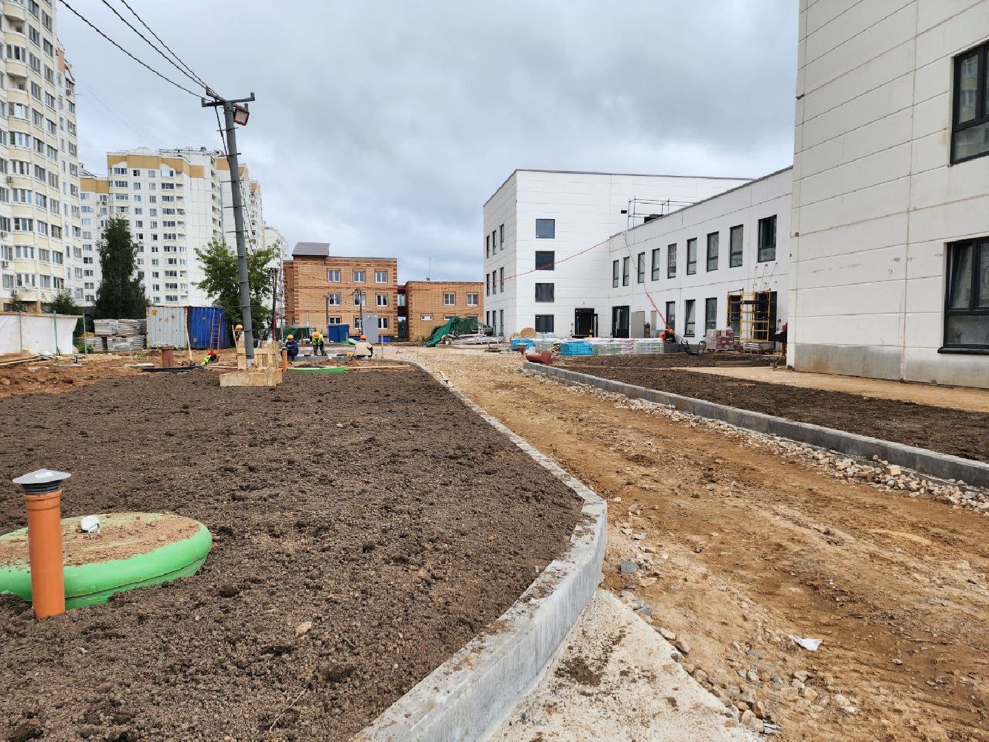 Солнечногорск, Строительство, Детский сад, Дети, работы,