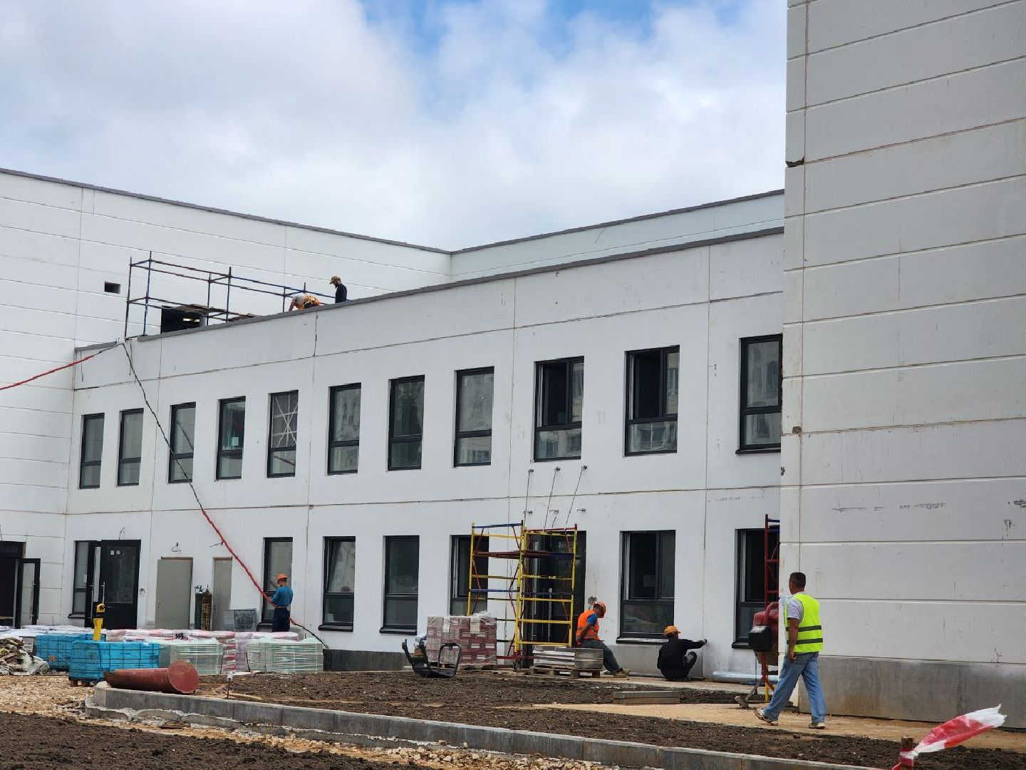 Солнечногорск, Строительство, Детский сад, Дети, работы,