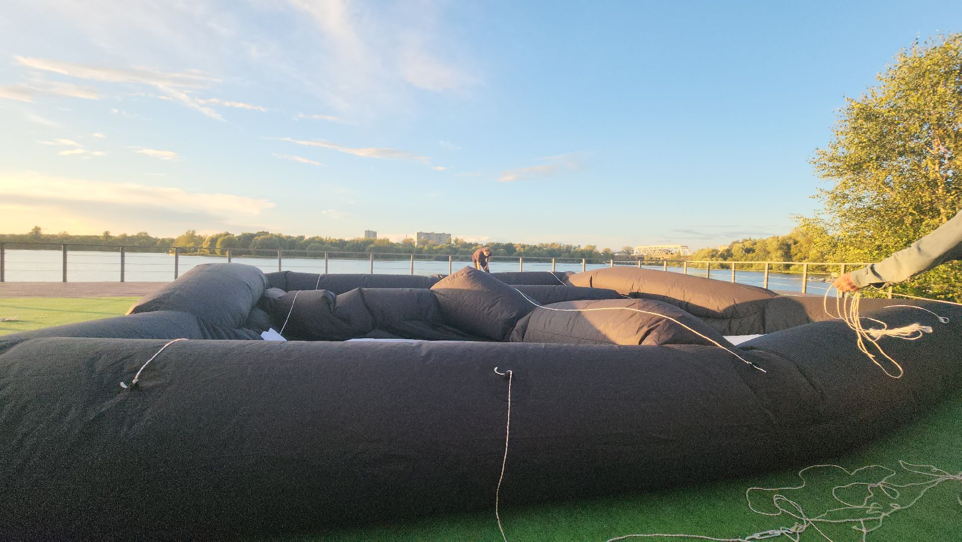 долгопрудный, юсуповский сквер, водная сцена, кинопоказ, день города,