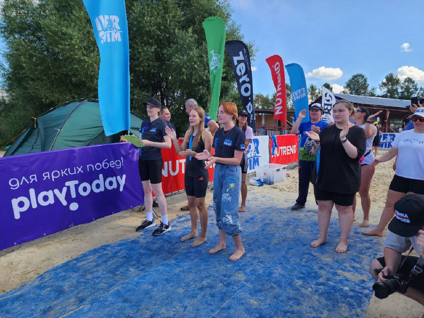 Солнечногорск, Заплыв, Озеро Сенеж, Соревнования, Награждение,