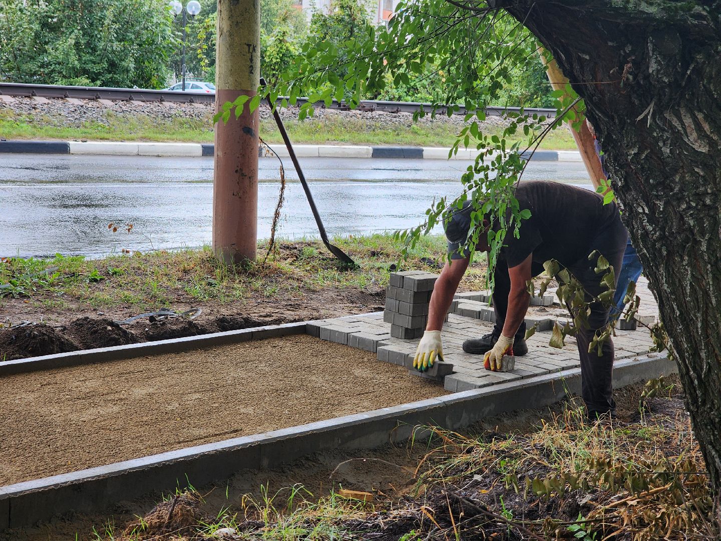 Дубна, Благоустройство, Пешеходная зона, Дорожные работы,