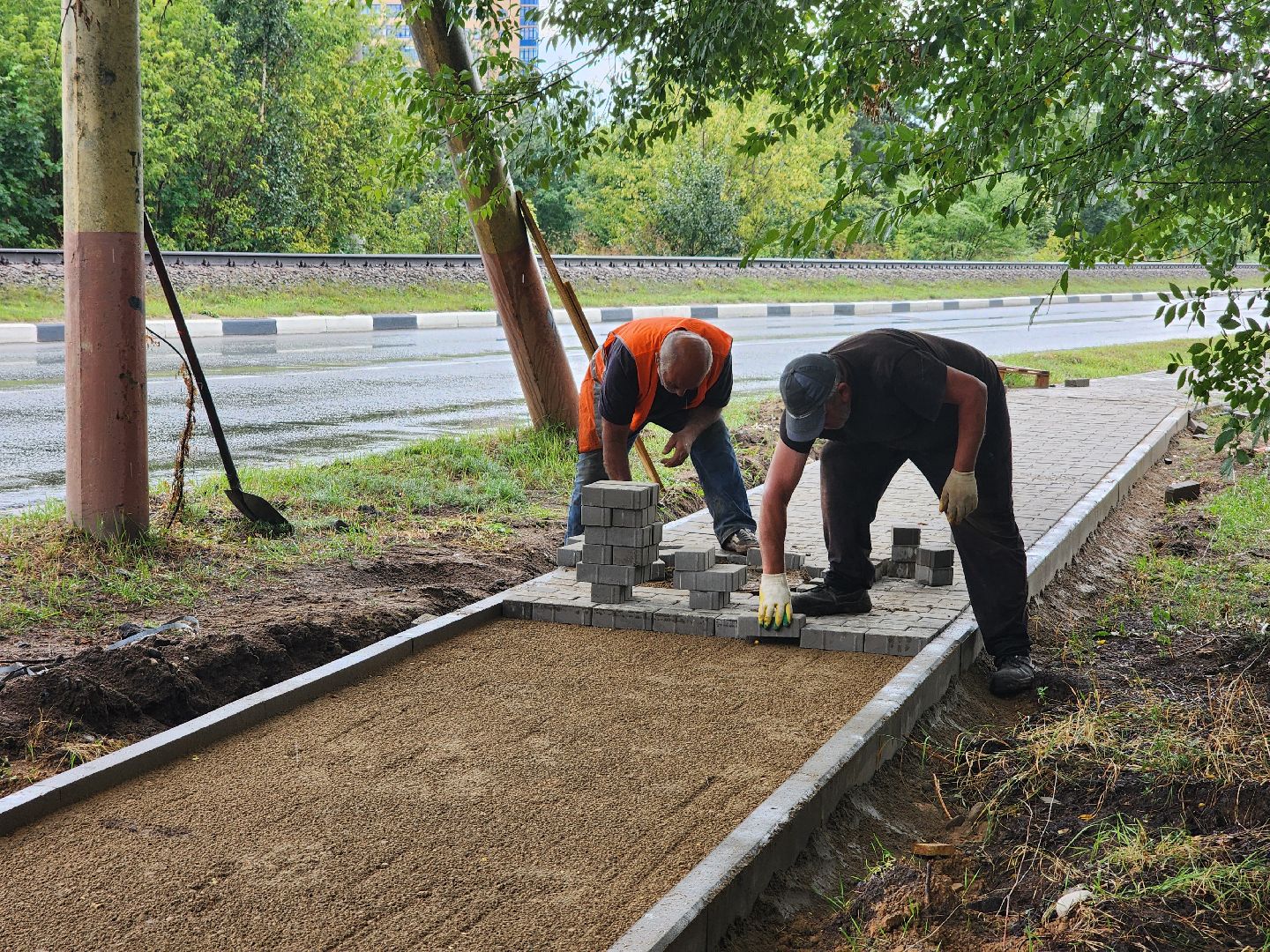 Дубна, Благоустройство, Пешеходная зона, Дорожные работы,