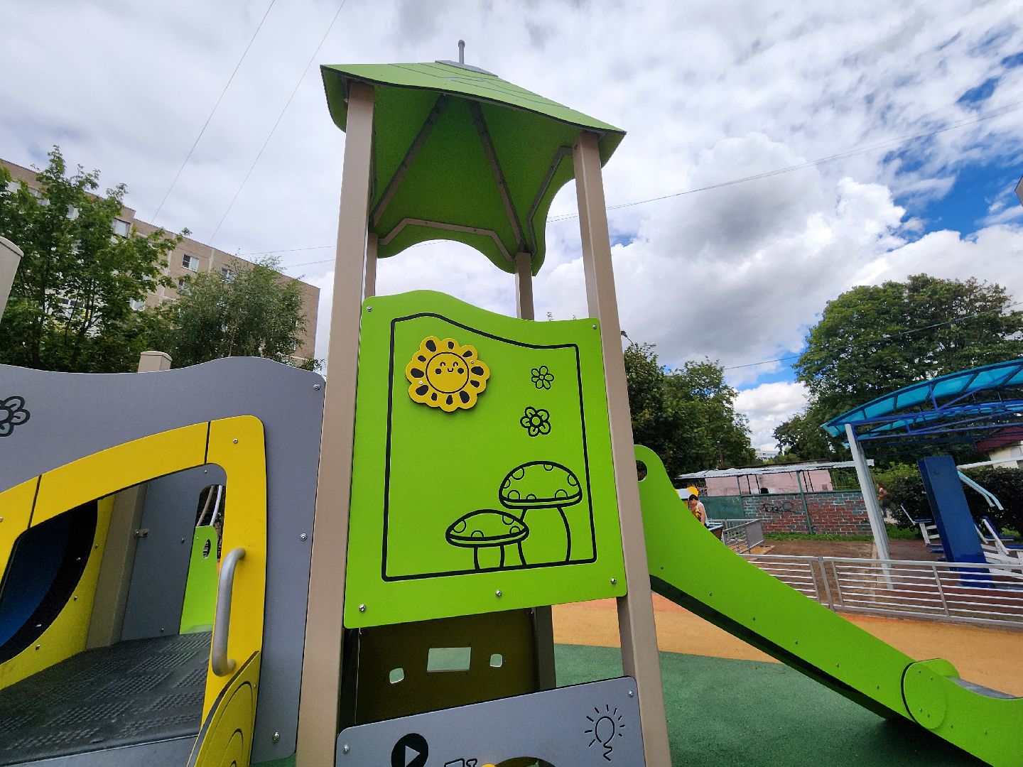 благоустройство в ленинском округе, новая детская площадка в видном, комплексное благоустройство, кбдт на школьной 83, комплексное благоустройство дворовых территорий, ленинский городской округ,