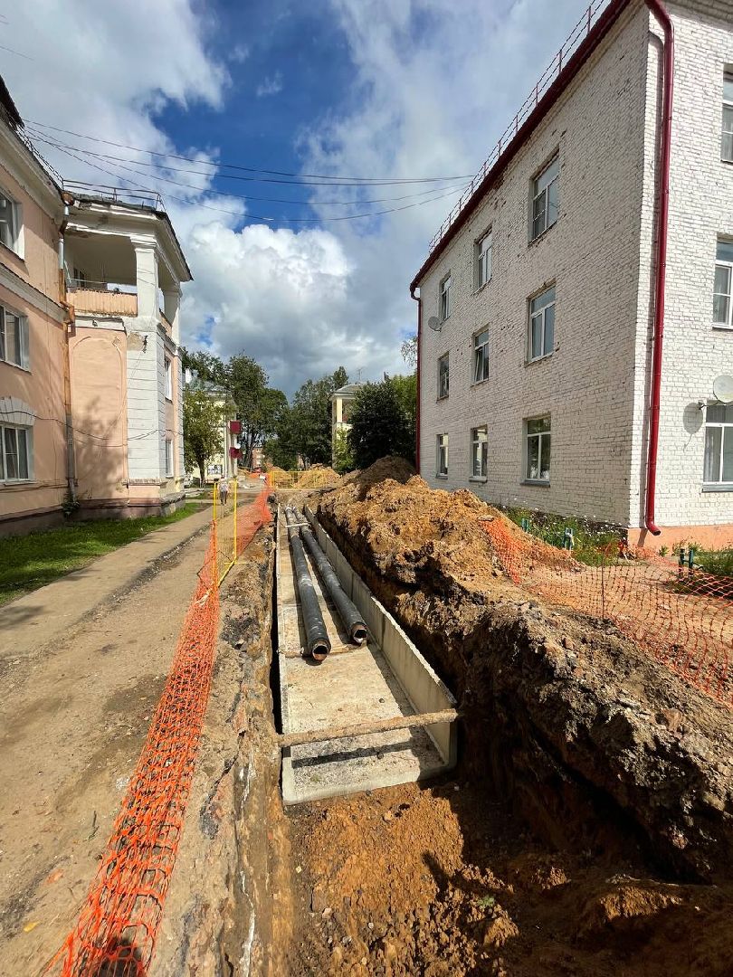 Талдом, Запрудня, Реконструкция теплосетей,