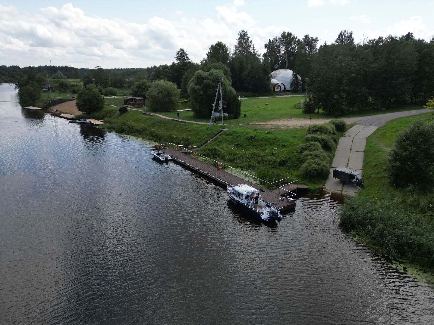 видео с коптера, талдом, усадьба,