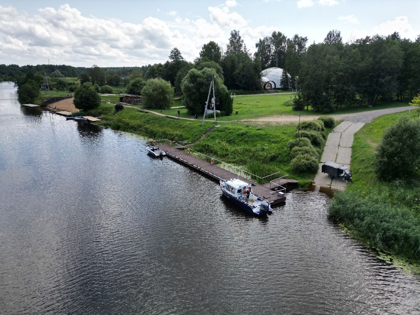 видео с коптера, талдом, усадьба,
