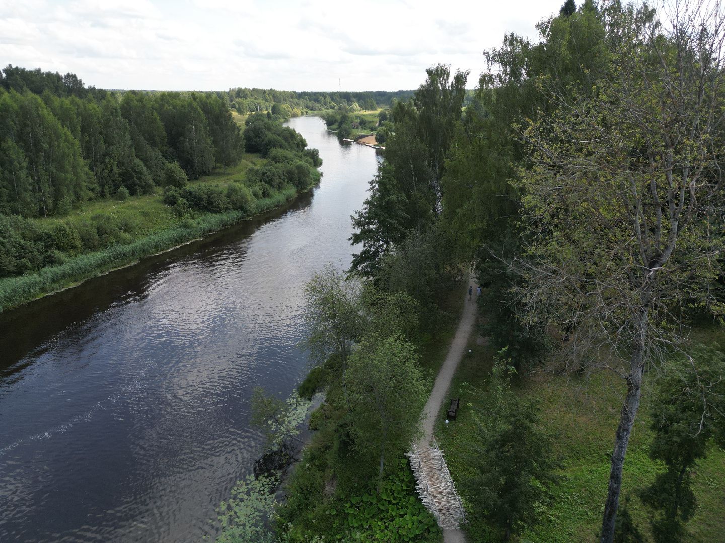 видео с коптера, талдом, усадьба,