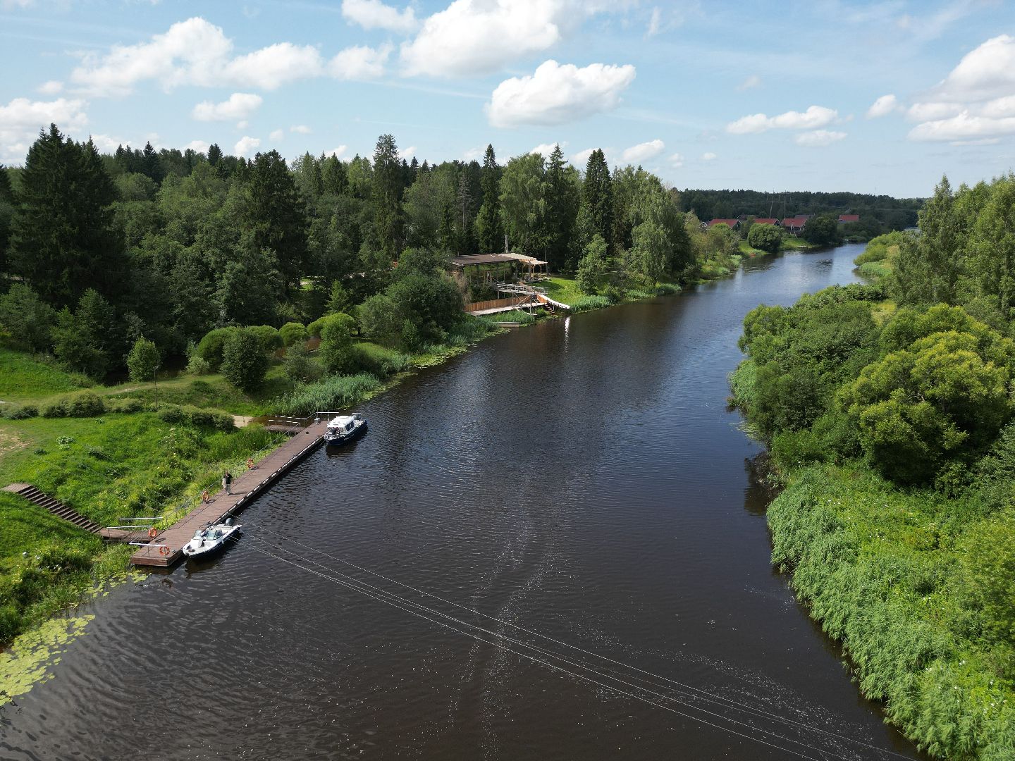 видео с коптера, талдом, усадьба,