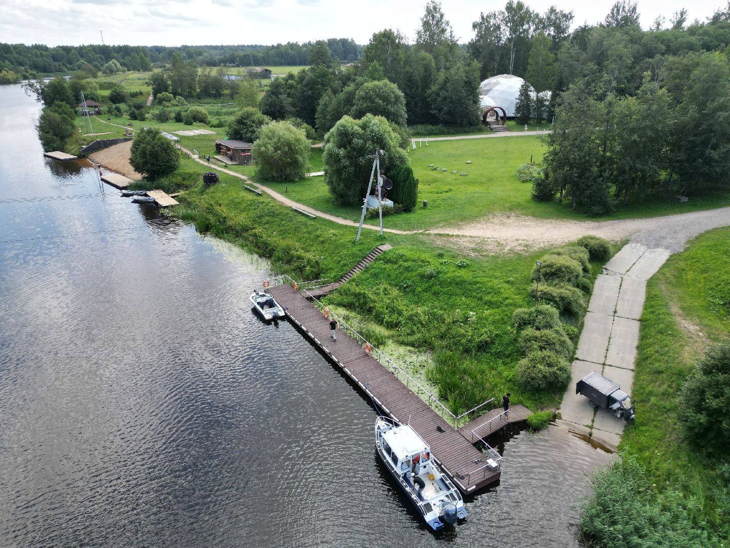видео с коптера, талдом, усадьба,