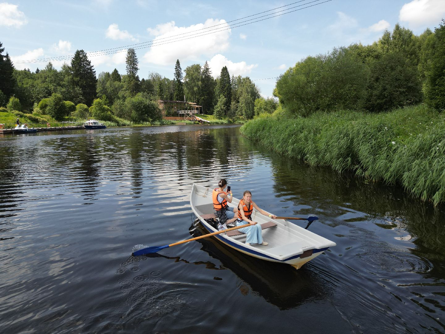 видео с коптера, талдом, усадьба,