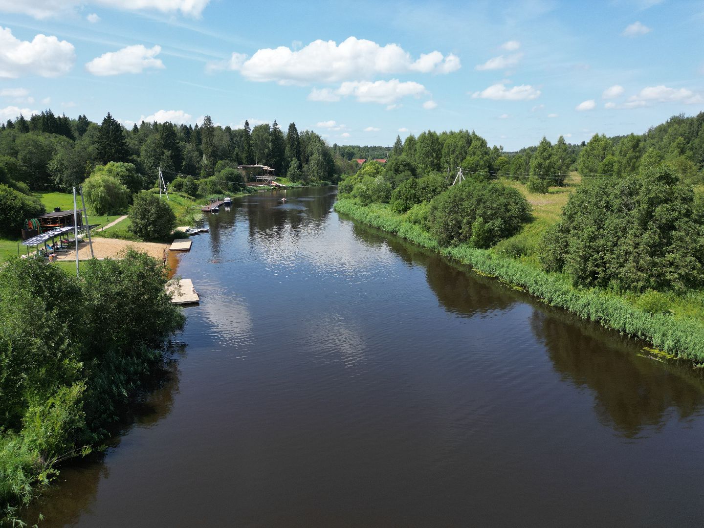 видео с коптера, талдом, усадьба,