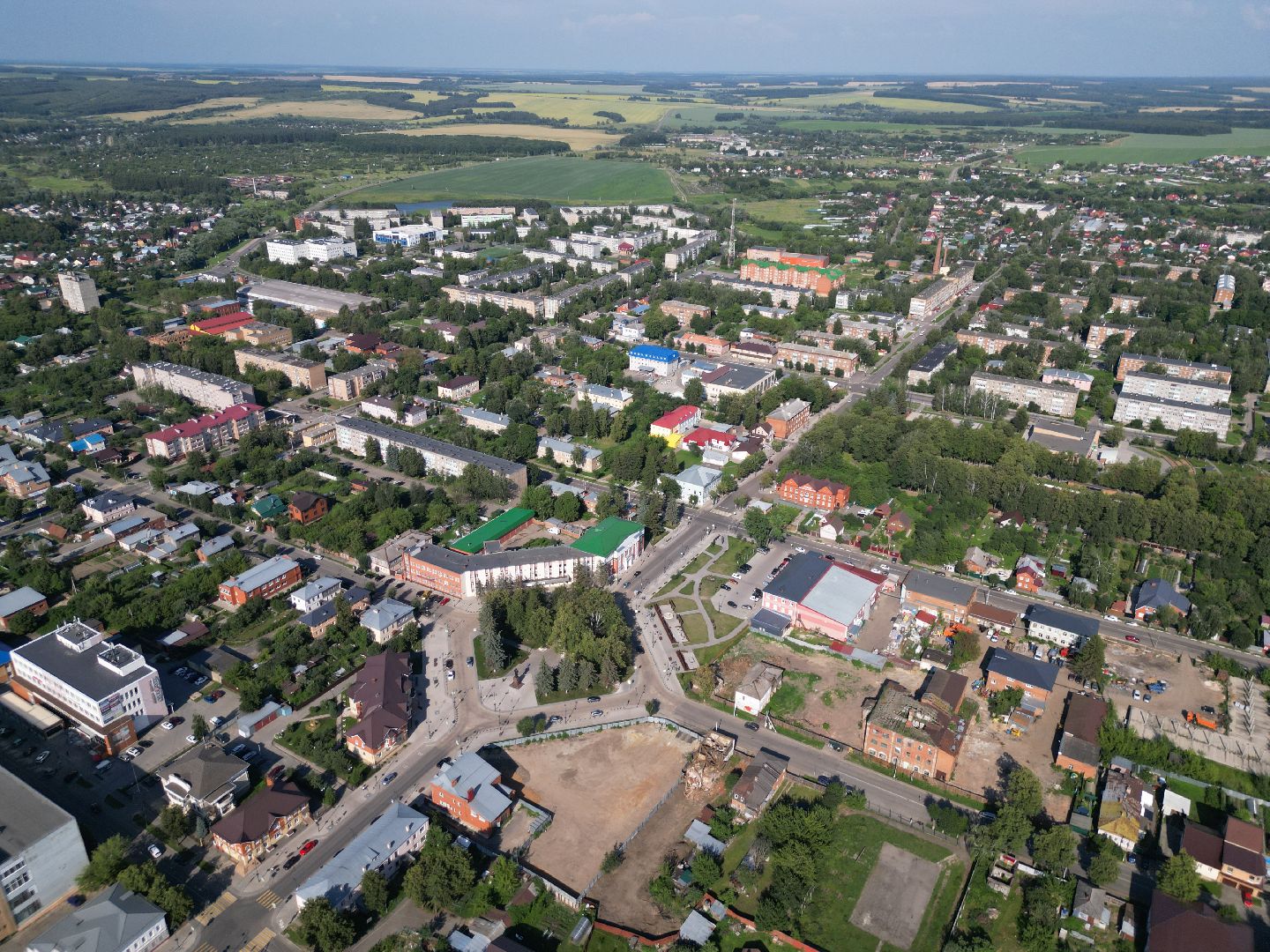 видео с коптера, зарайск, кремль,