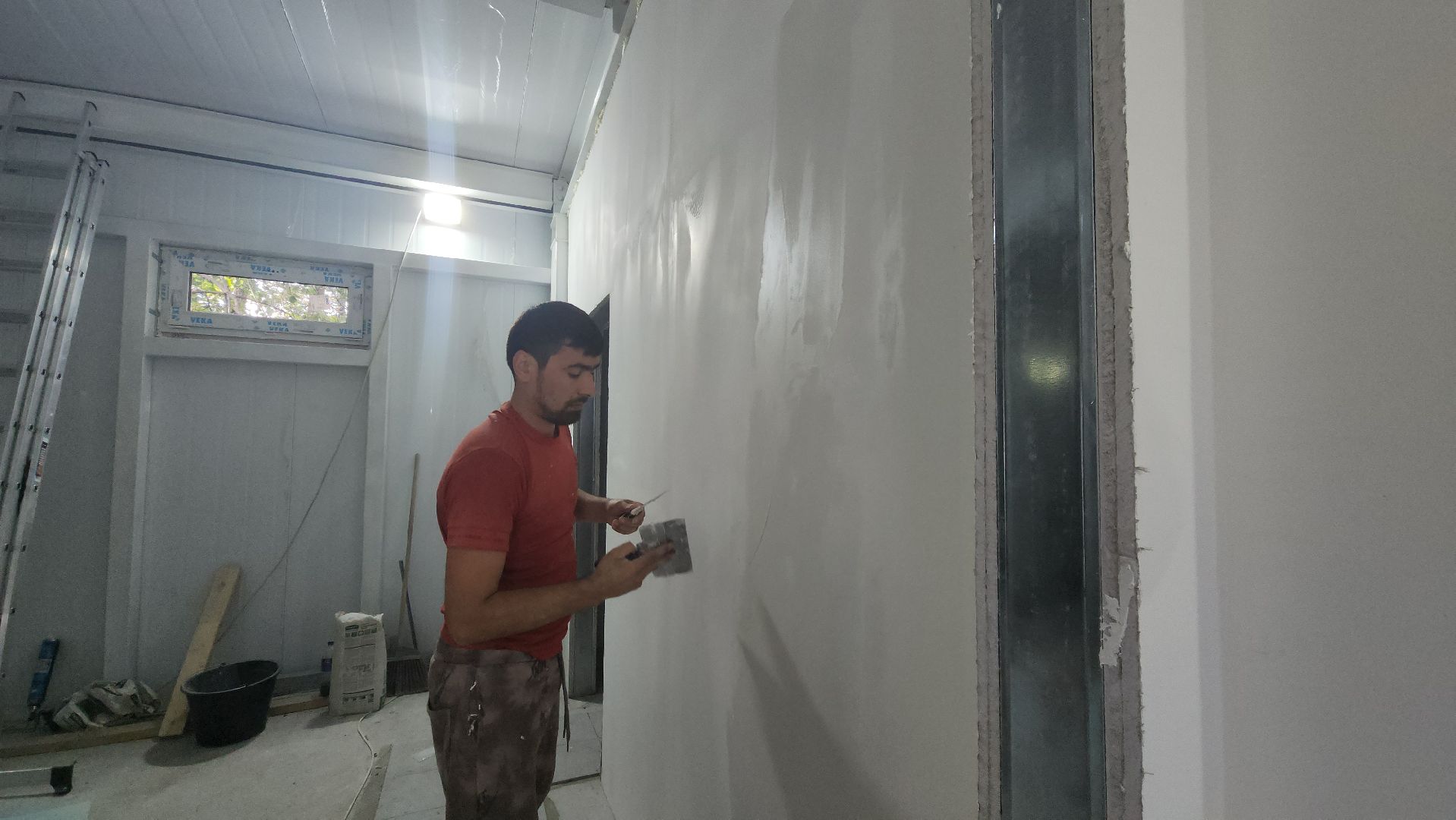 раздевалка, Парк Киово, Лобня, Строительство,