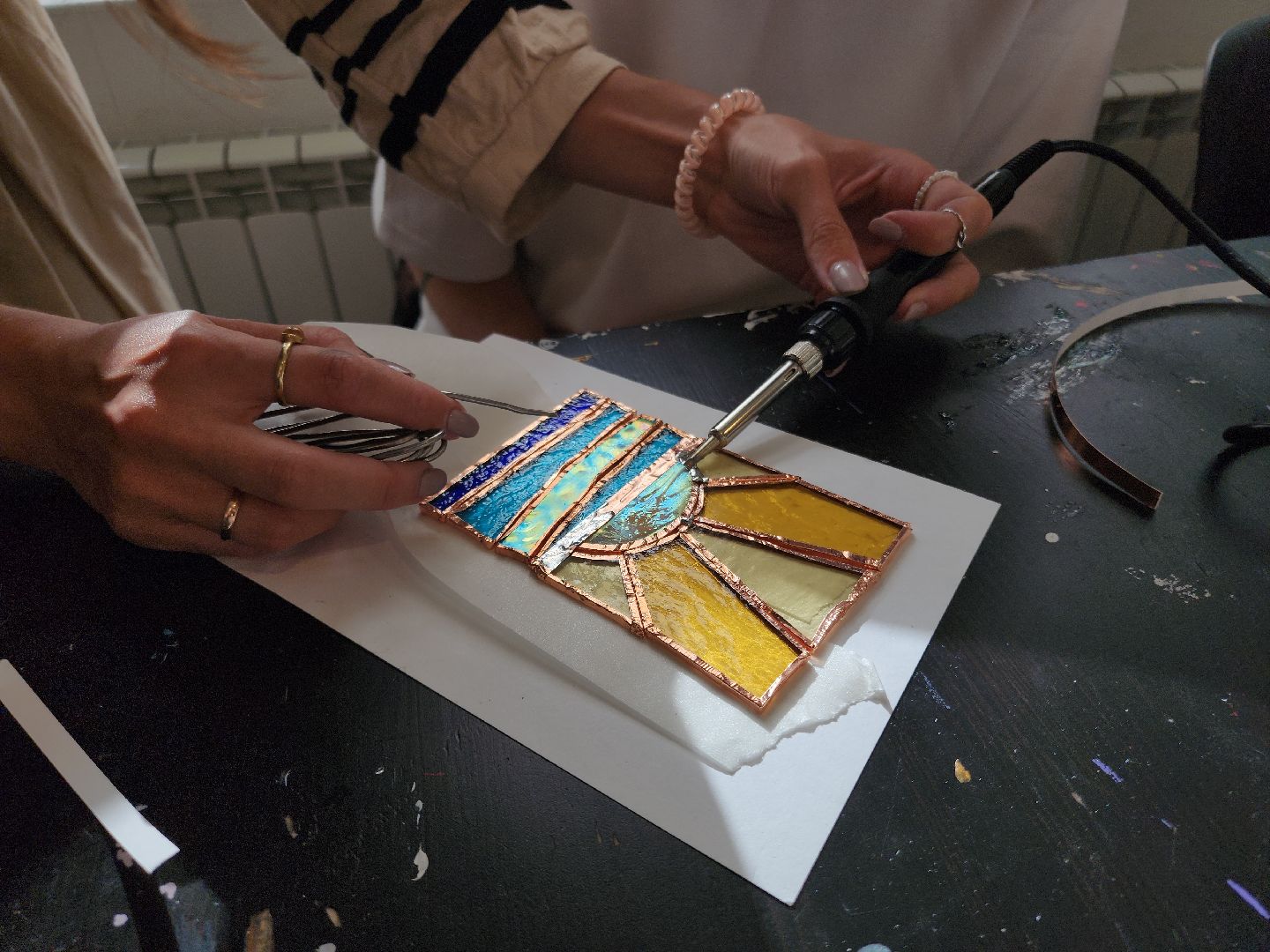 Черноголовка, мастер класс, Витражные стекла, Общество,