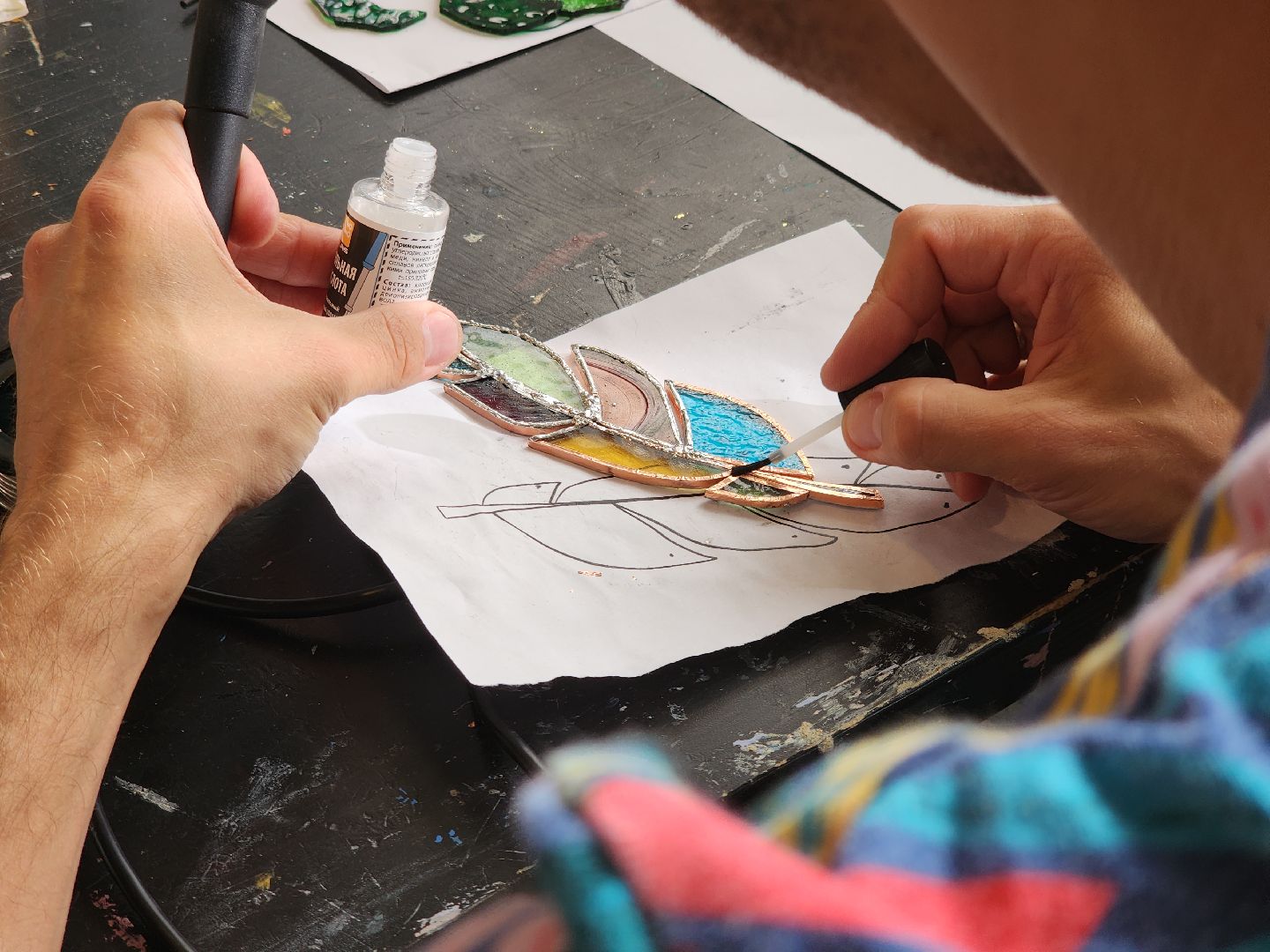 Черноголовка, мастер класс, Витражные стекла, Общество,