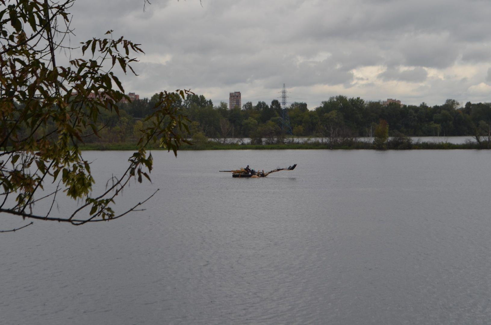 Люберцы, Большой Красковский карьер, расчистка акватории,