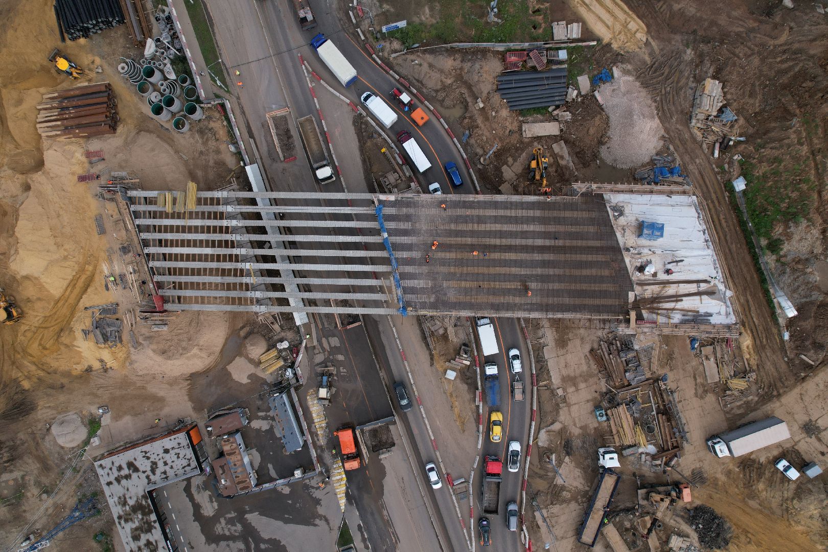 видео с коптера, каширское шоссе, реконструкция, строительство, дороги,