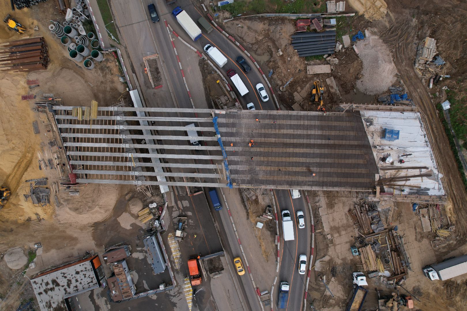 видео с коптера, каширское шоссе, реконструкция, строительство, дороги,