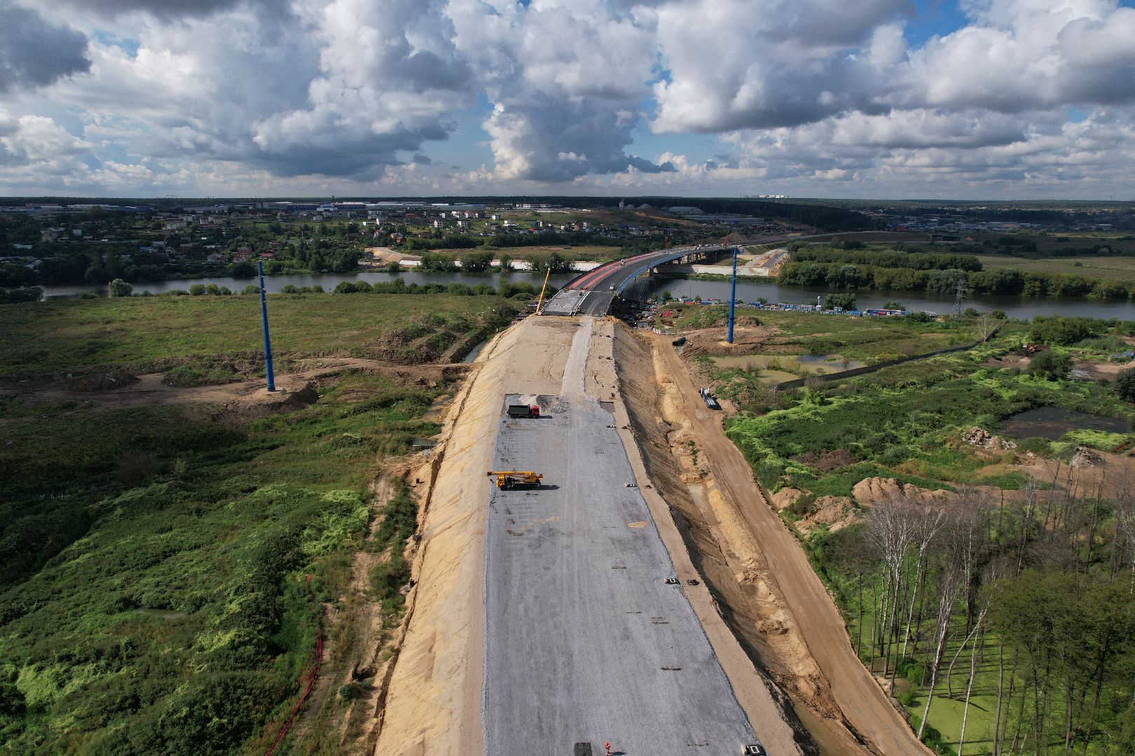 видео с коптера, юла, трасса, дороги, строительство, ленинский,