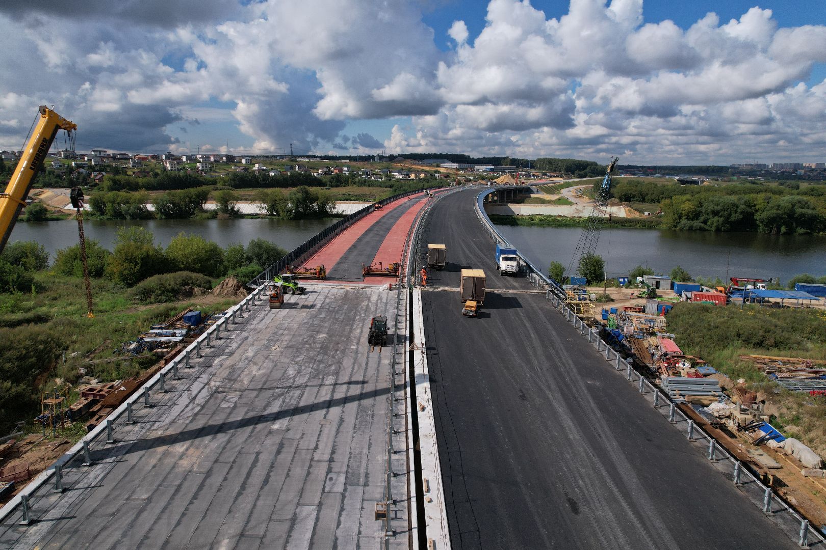 видео с коптера, юла, трасса, дороги, строительство, ленинский,