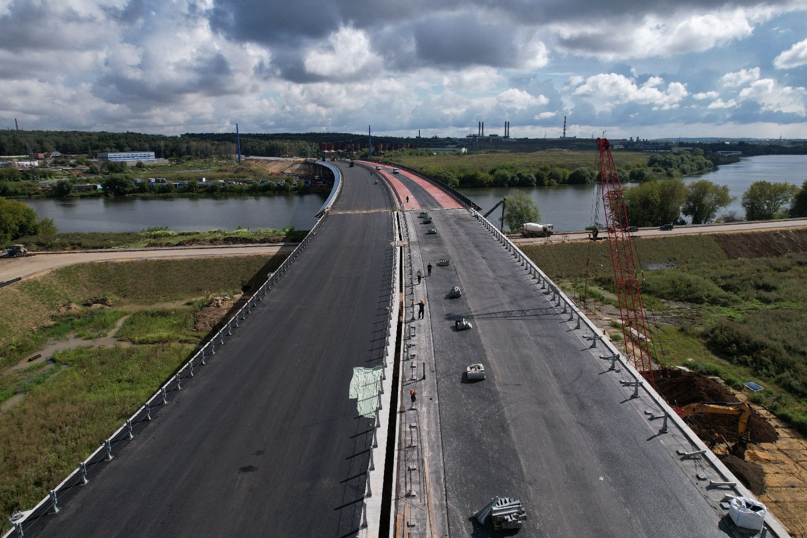 видео с коптера, юла, трасса, дороги, строительство, ленинский,