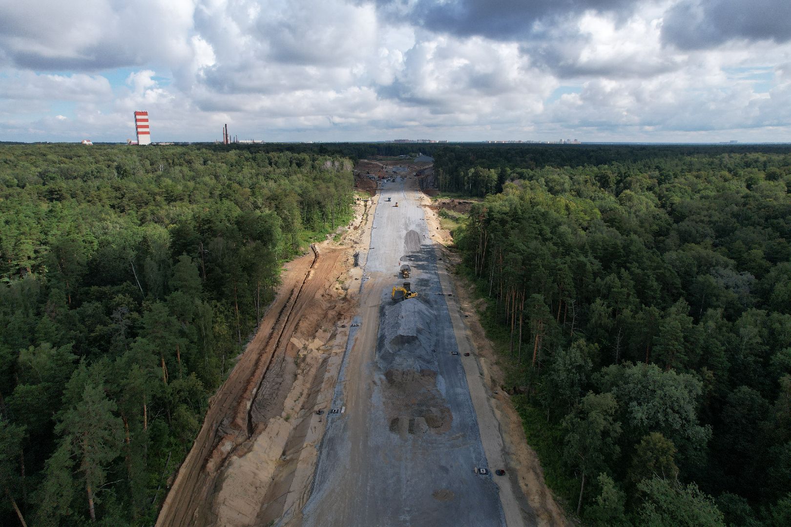 видео с коптера, юла, трасса, дороги, строительство, ленинский,