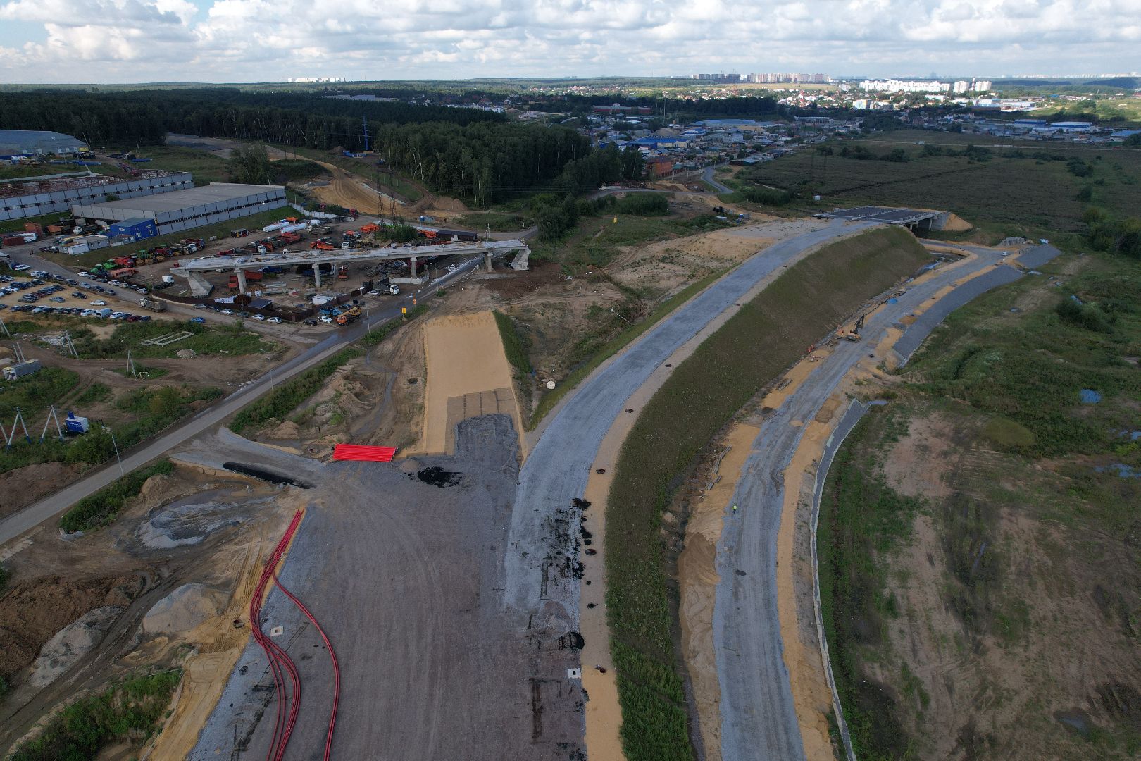 видео с коптера, юла, трасса, дороги, строительство, ленинский,