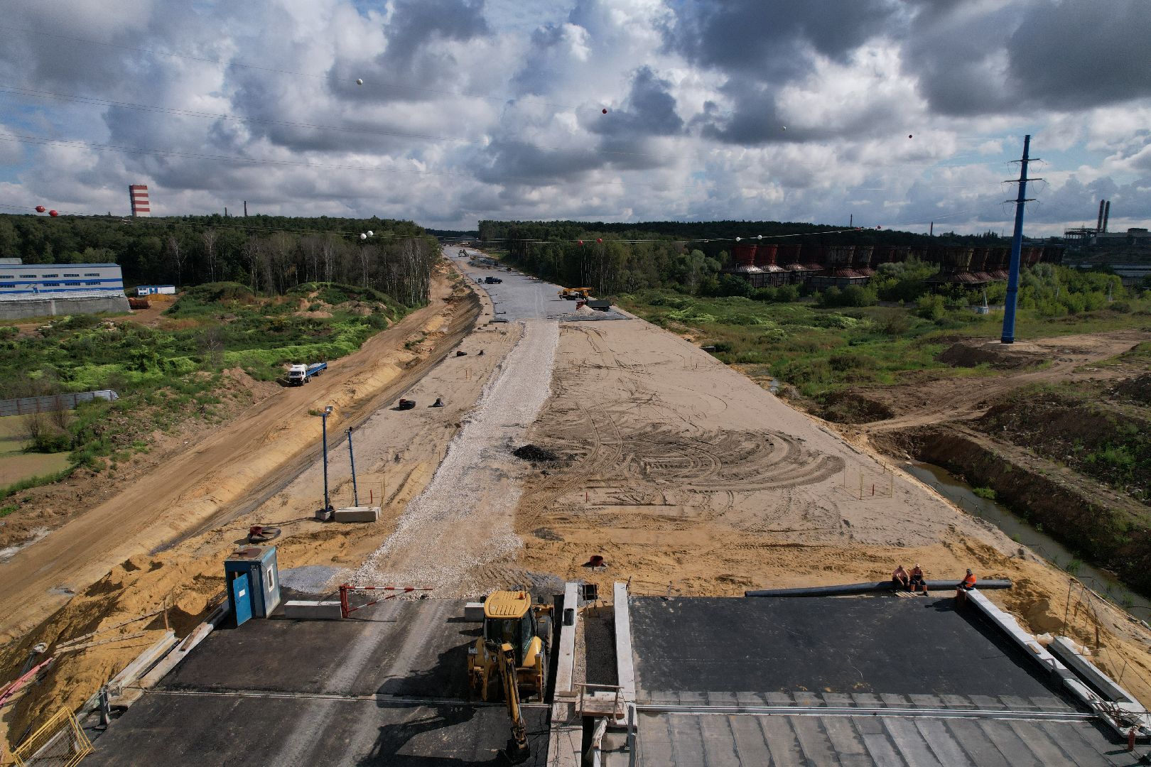 видео с коптера, юла, трасса, дороги, строительство, ленинский,