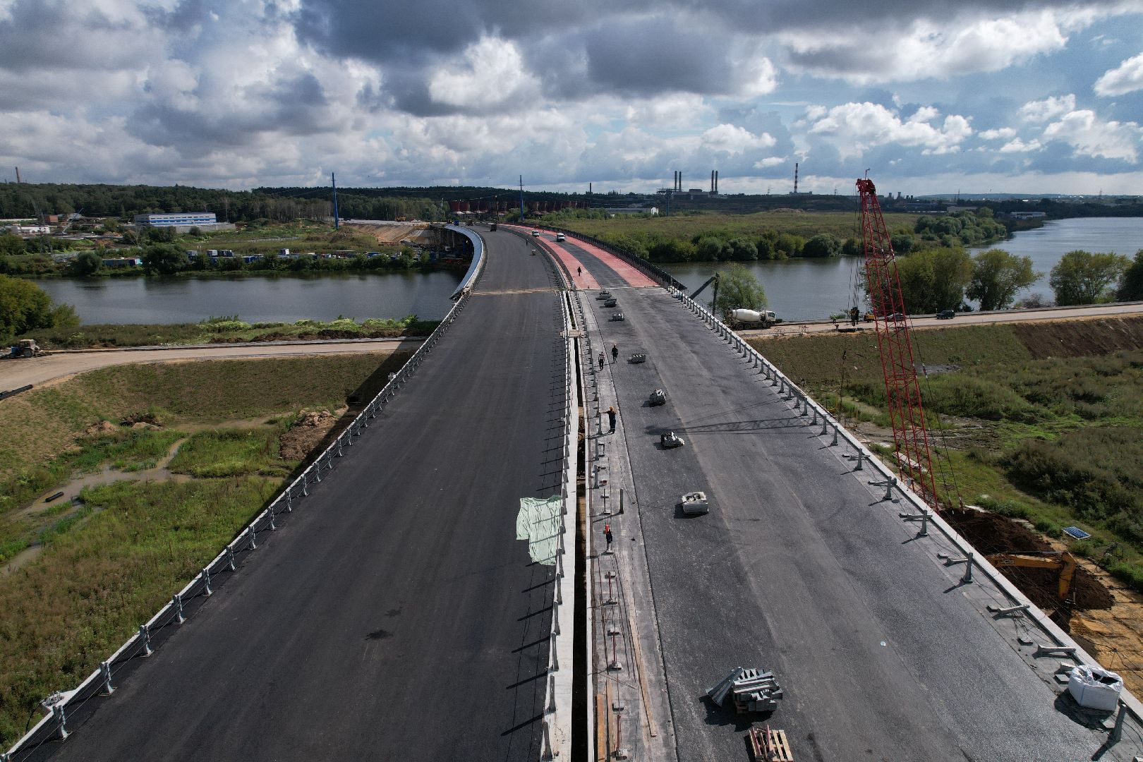 видео с коптера, юла, трасса, дороги, строительство, ленинский,