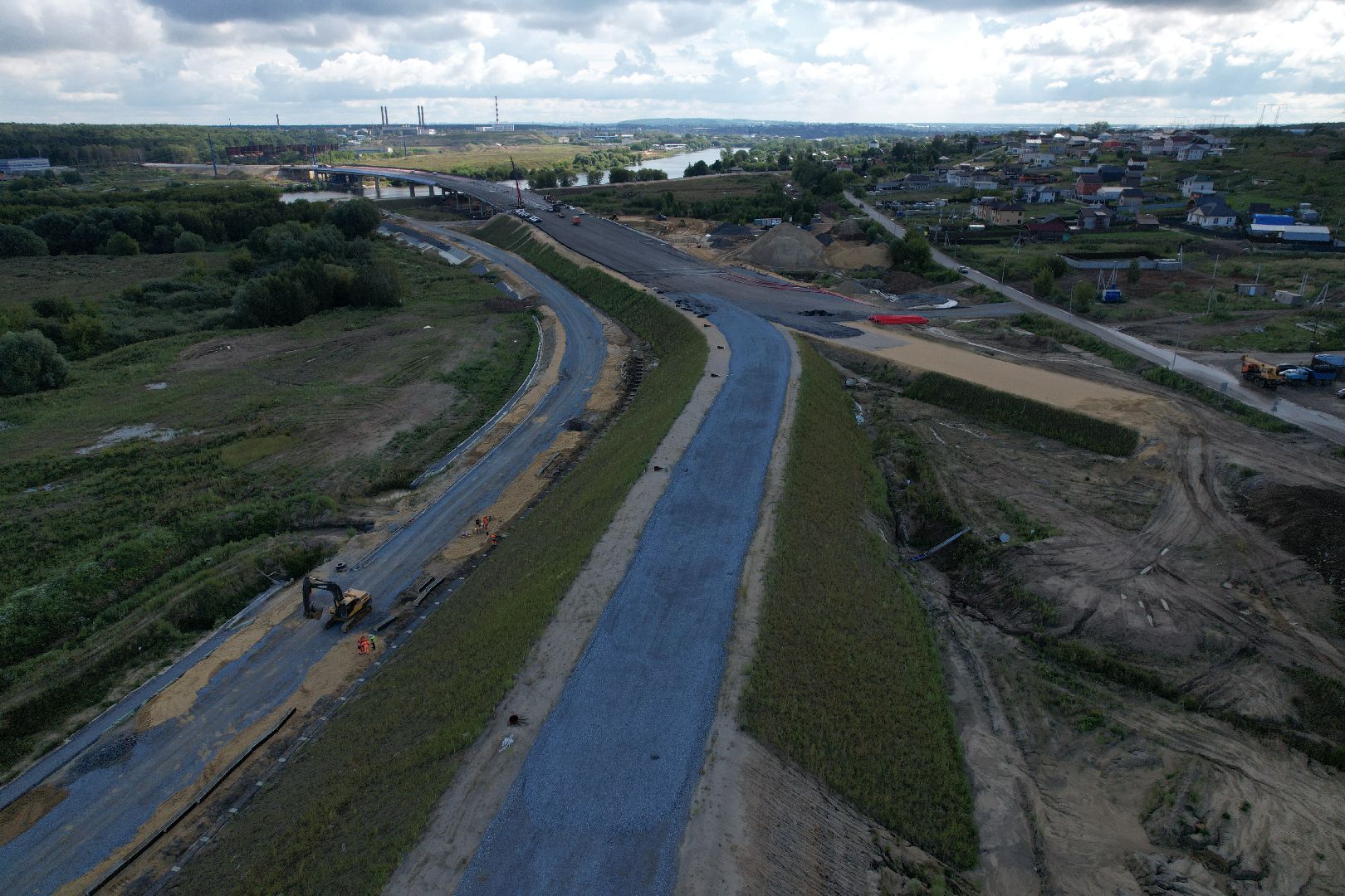 видео с коптера, юла, трасса, дороги, строительство, ленинский,