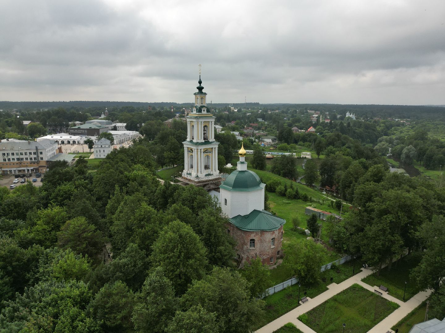 видео с коптера, верея, благоустройство, города,