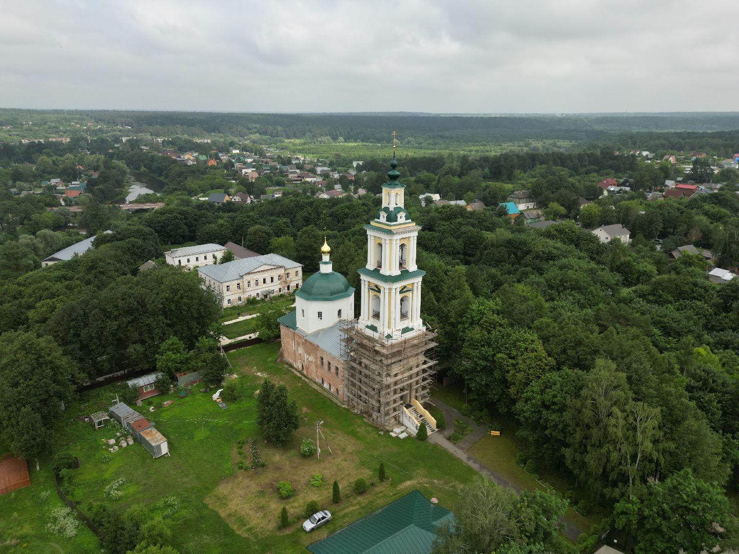 видео с коптера, верея, благоустройство, города,