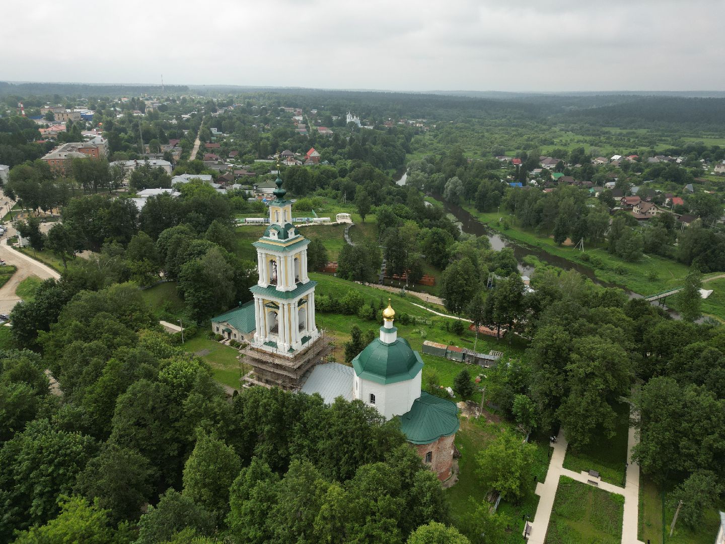 видео с коптера, верея, благоустройство, города,