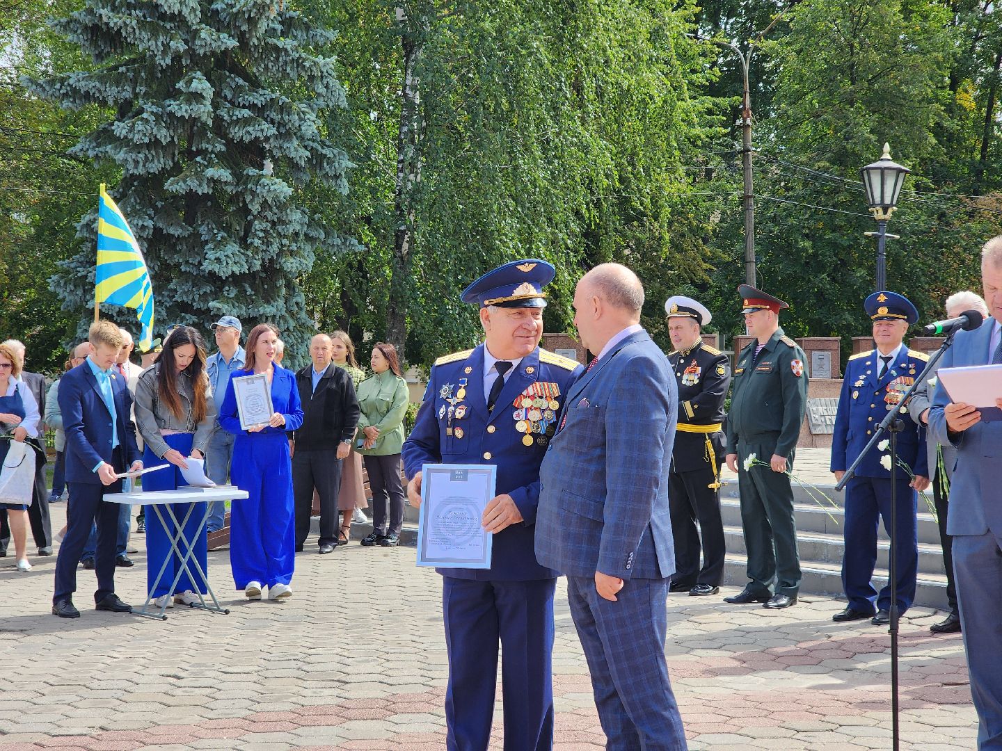 ногинск, митинг, жители, общество, день военно-воздушных сил, память, вечный огонь, ветеран,