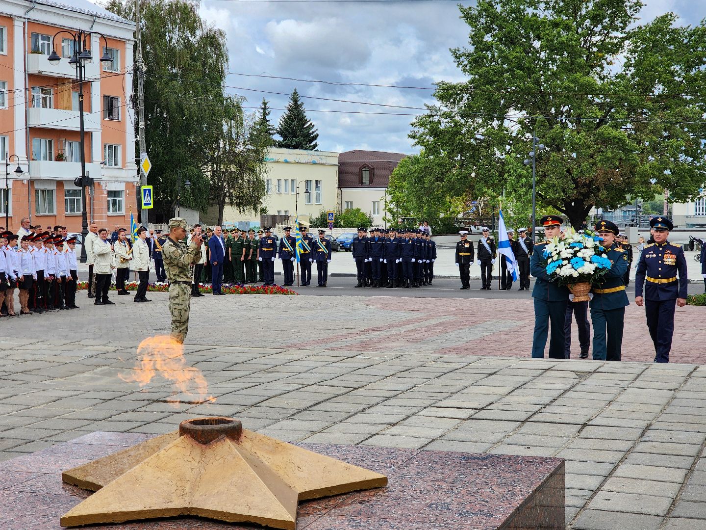 ногинск, митинг, жители, общество, день военно-воздушных сил, память, вечный огонь, ветеран,