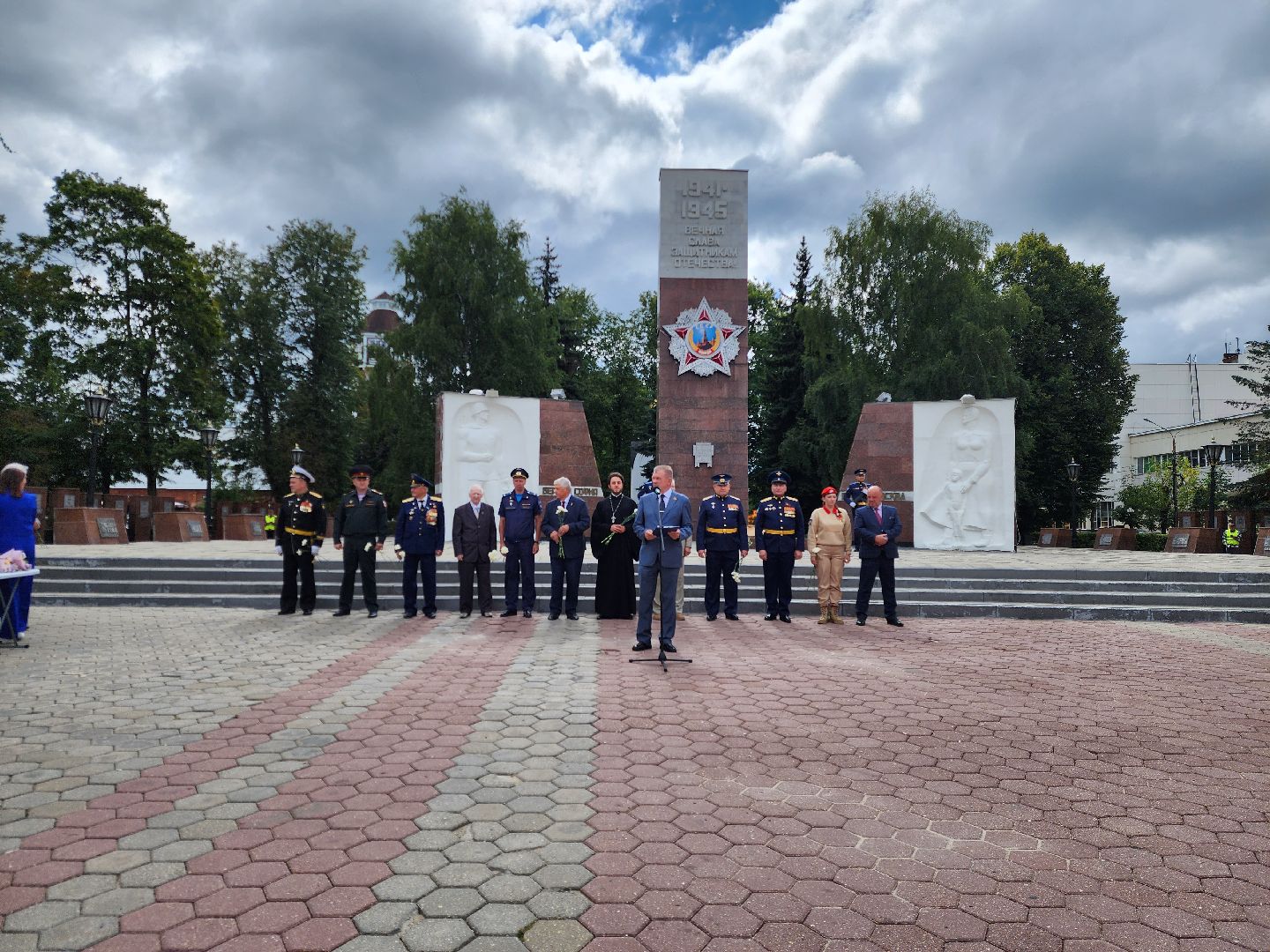 ногинск, митинг, жители, общество, день военно-воздушных сил, память, вечный огонь, ветеран,