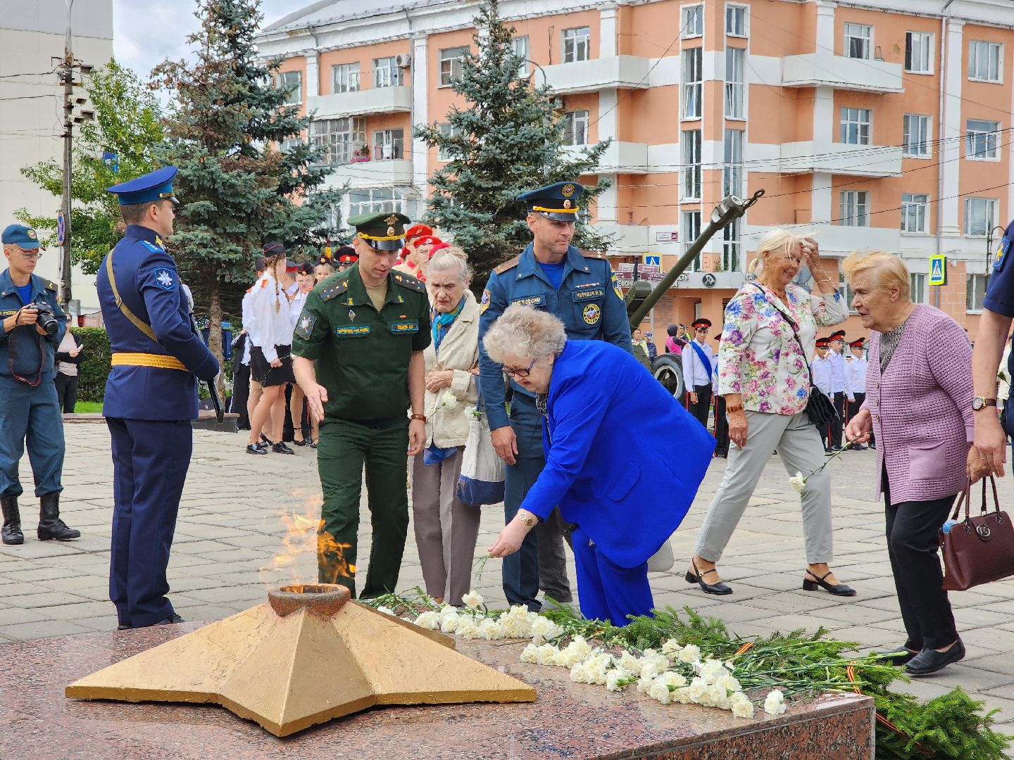 ногинск, митинг, жители, общество, день военно-воздушных сил, память, вечный огонь, ветеран,