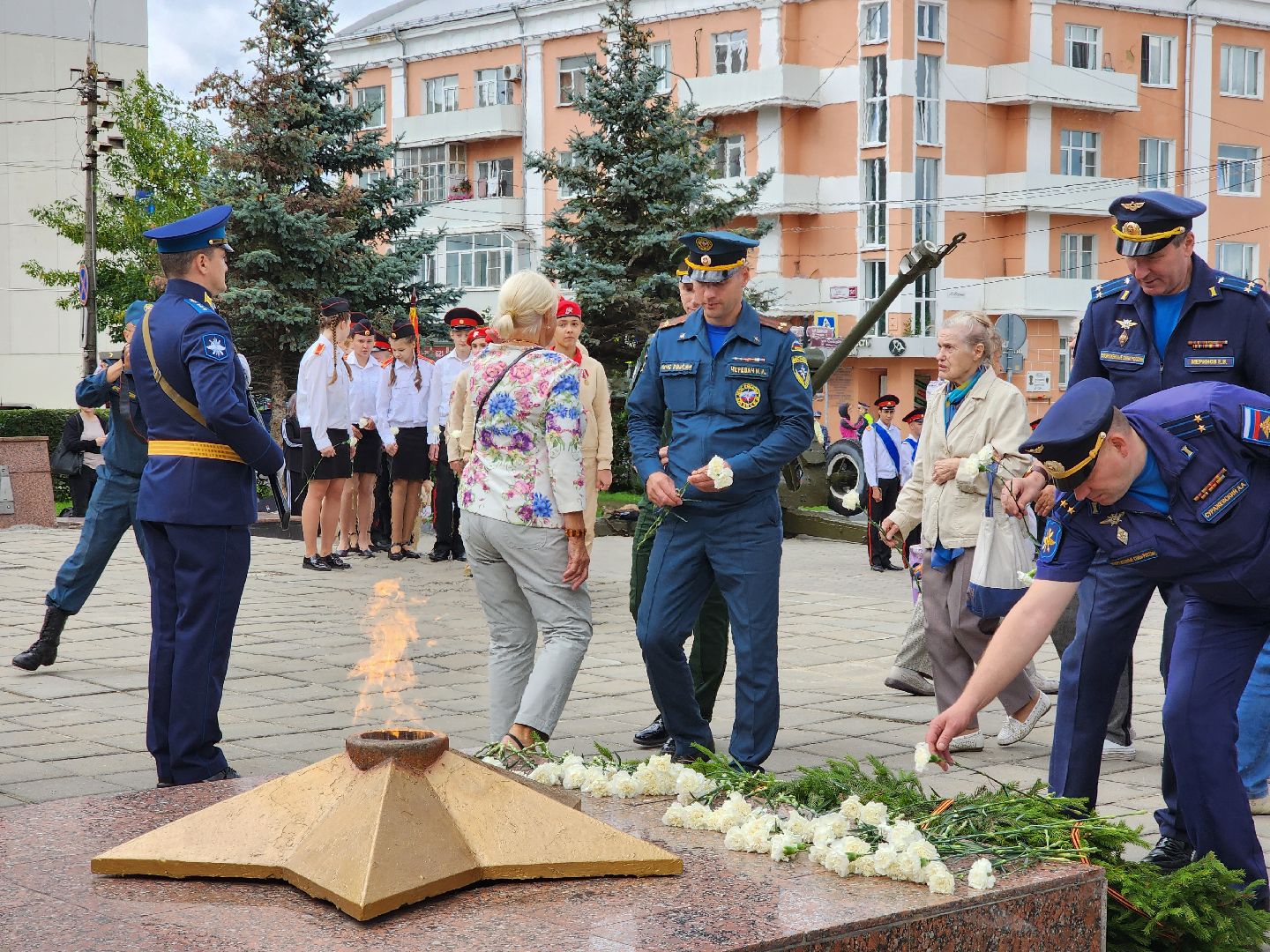 ногинск, митинг, жители, общество, день военно-воздушных сил, память, вечный огонь, ветеран,