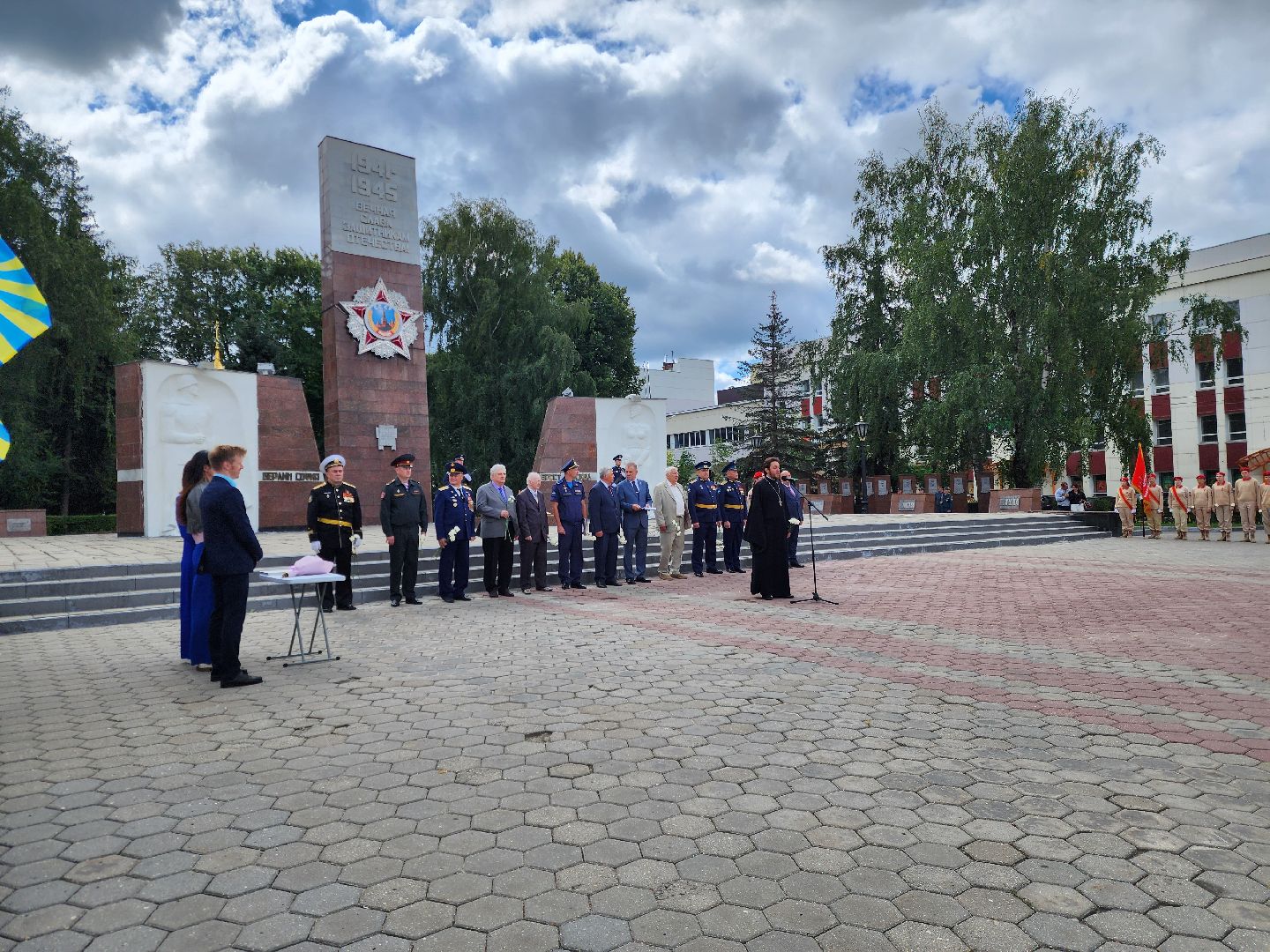 ногинск, митинг, жители, общество, день военно-воздушных сил, память, вечный огонь, ветеран,