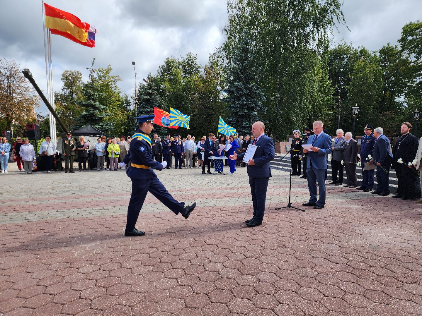 ногинск, митинг, жители, общество, день военно-воздушных сил, память, вечный огонь, ветеран,