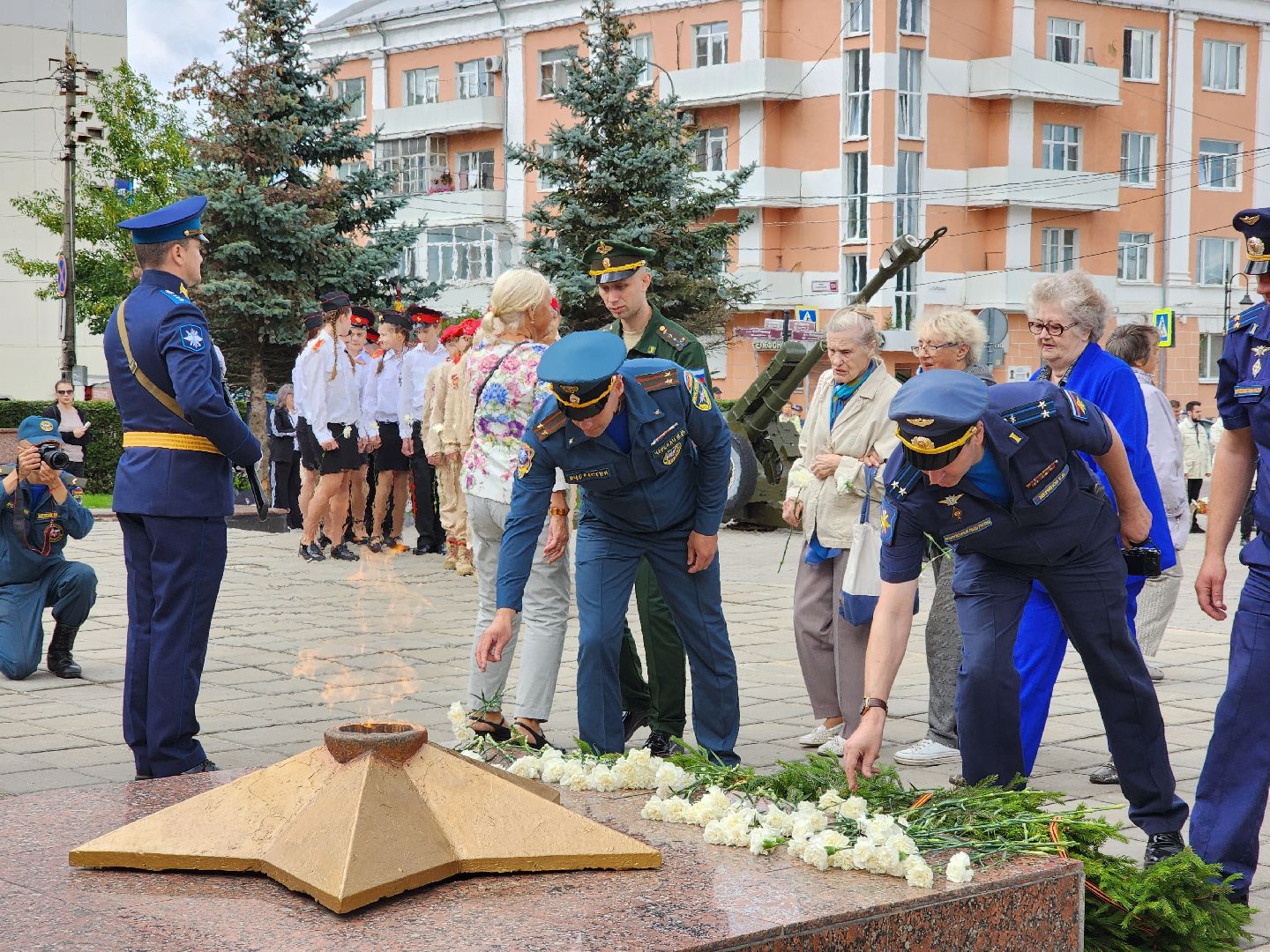 ногинск, митинг, жители, общество, день военно-воздушных сил, память, вечный огонь, ветеран,