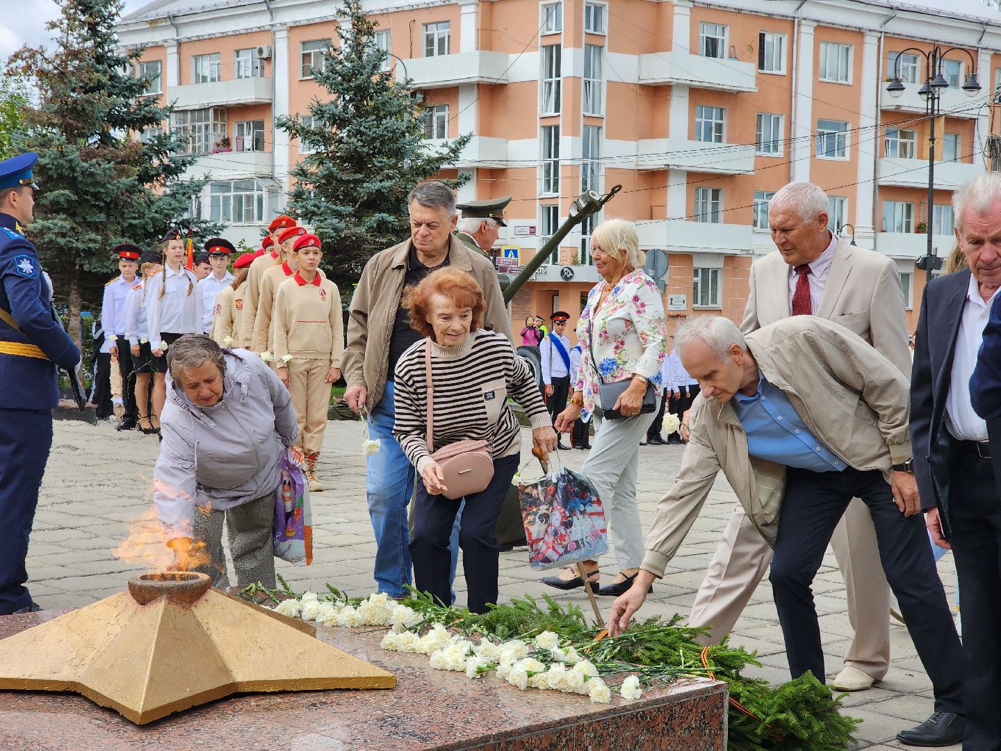 ногинск, митинг, жители, общество, день военно-воздушных сил, память, вечный огонь, ветеран,